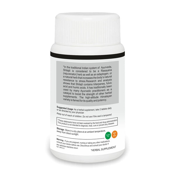 Jain Shilajit Asphaltum Mineral Pitch Ingredients