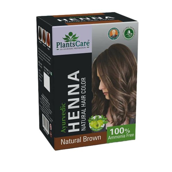 Plants Care Ayurvedic Henna Natural Hair Color Brown - Distacart