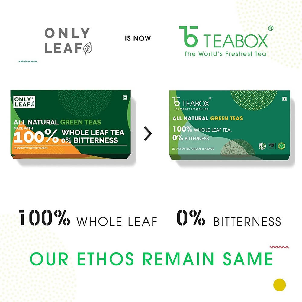 The Teabox All Natural Green Teas old To New