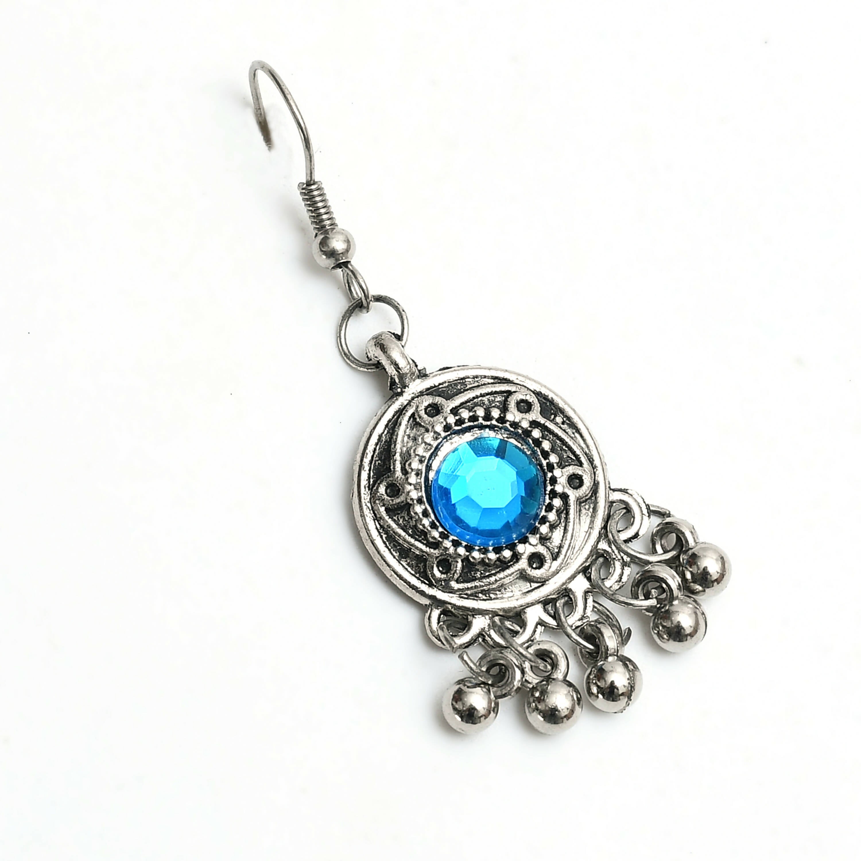 Mominos Fashion Johar Kamal Women Oxidised Silver-Plated Brass Finish Kundan Choker (Multi) - Distacart