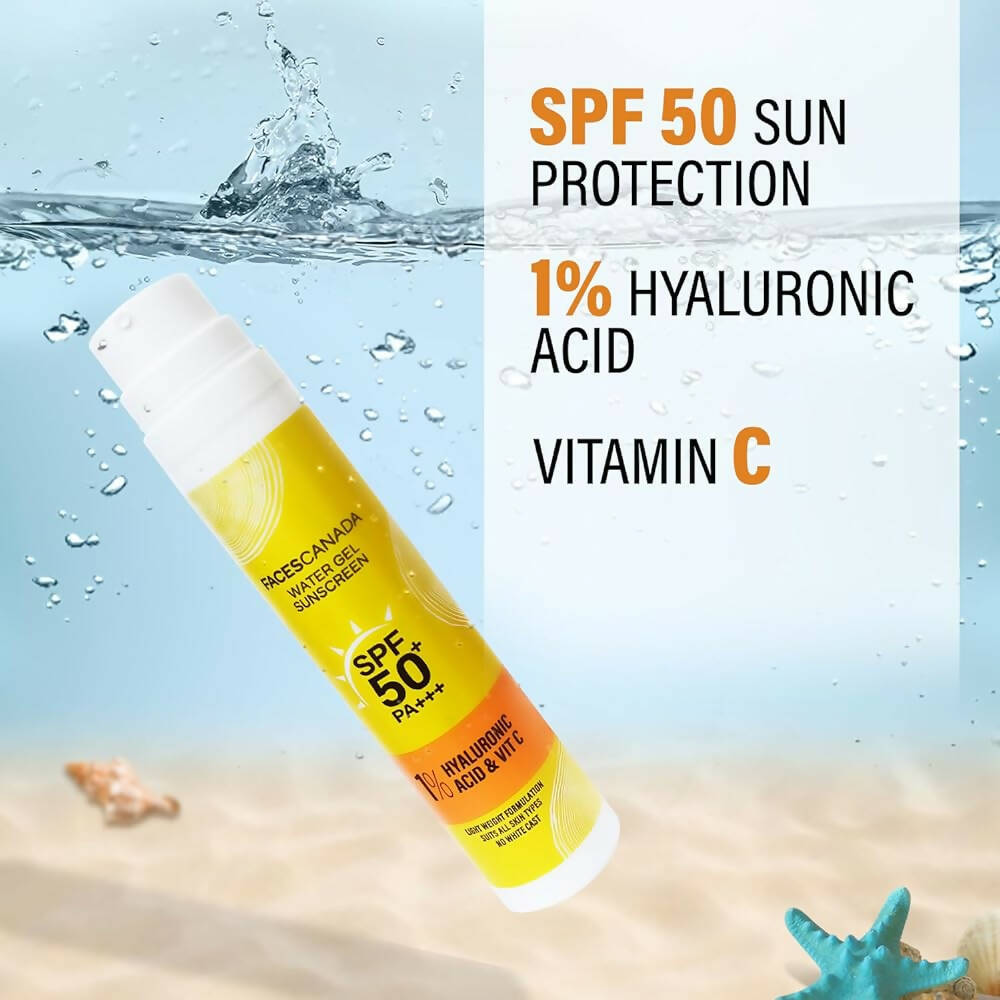 Faces Canada Water Gel Sunscreen SPF 50 PA+++ - Distacart