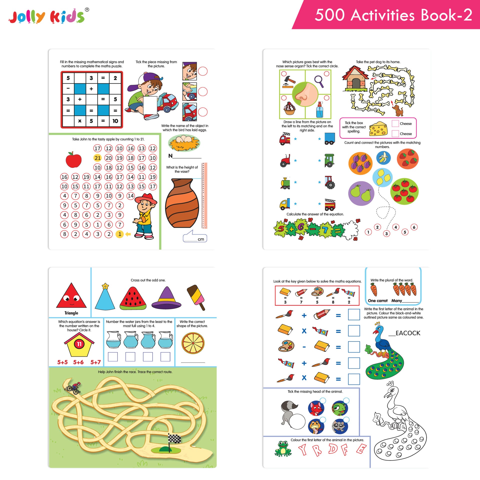 Jolly Kids 500 Activities Book 2 - Distacart