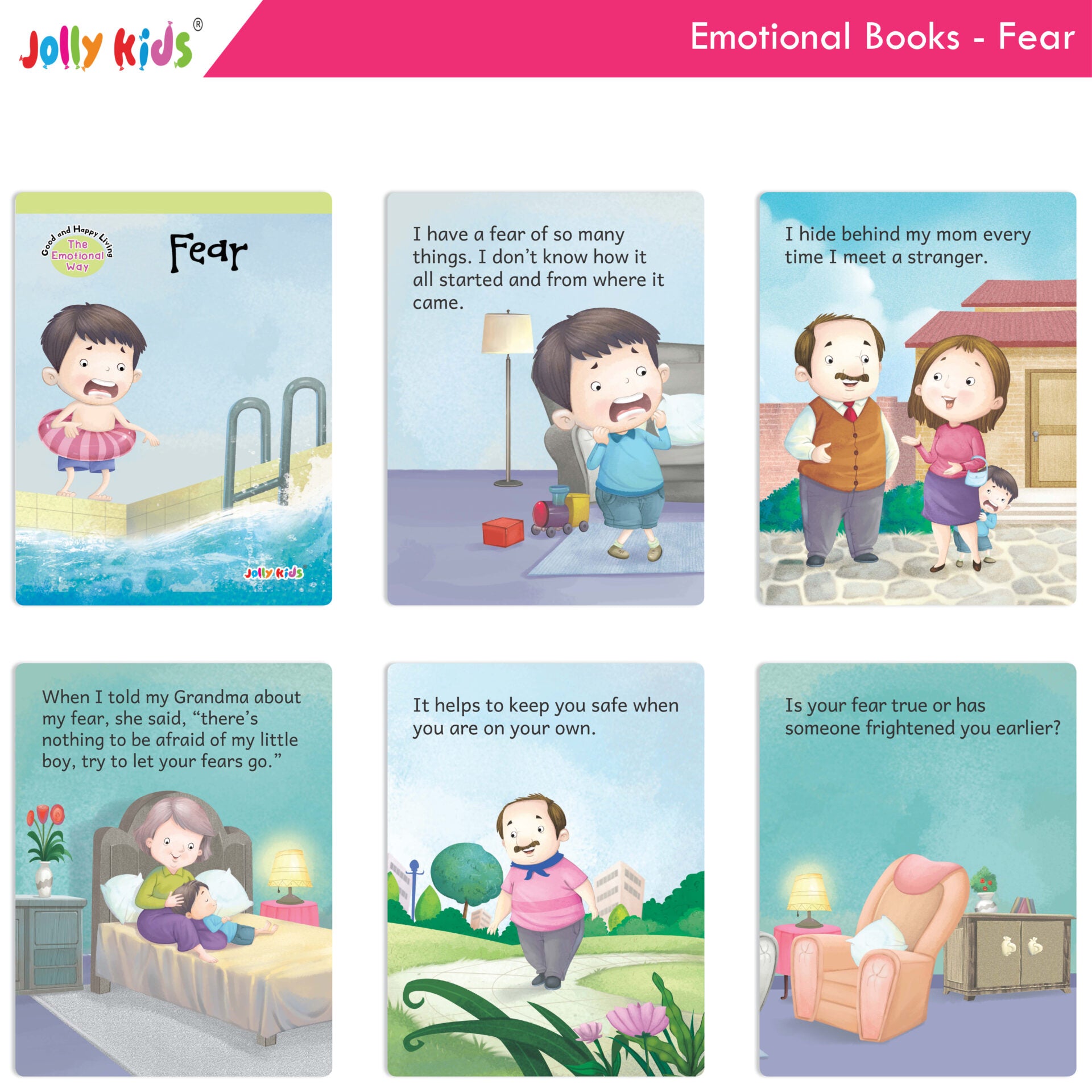 Jolly Kids Good & Happy Living The Emotional Way Story Books (Set of 8) Learning Stories about Feeling and Emotions| Ages 3 - 8 years - Distacart