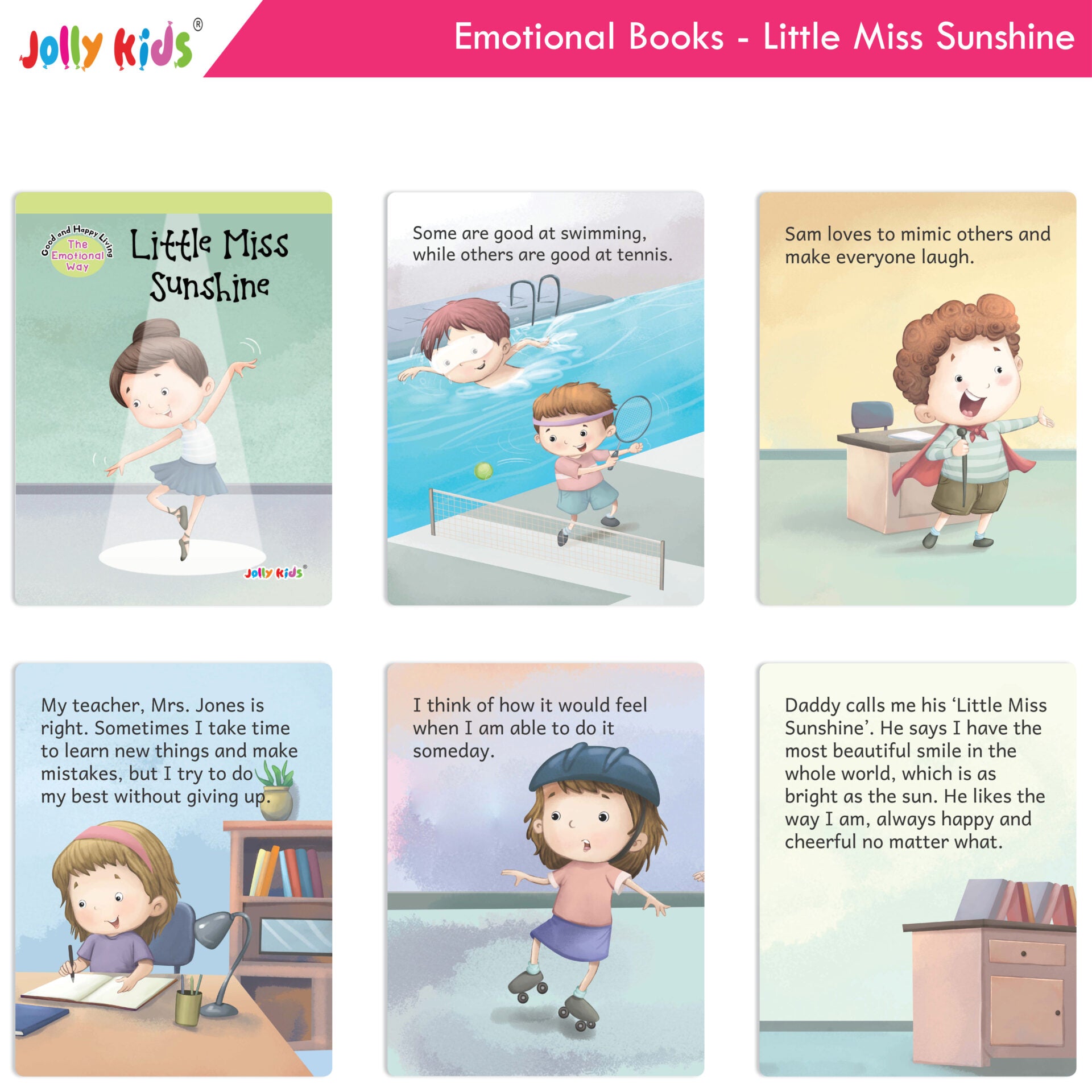 Jolly Kids Good & Happy Living The Emotional Way Story Books (Set of 8) Learning Stories about Feeling and Emotions| Ages 3 - 8 years - Distacart