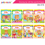 Thumbnail for Jolly Kids Growing Up with Polo and His Friends Character Base Stories Books Set of 8| Large Picture Stories Books for Kids Ages 3 -8 Years - Distacart