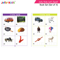 Thumbnail for Jolly Kids Let’s Spell 3-4-5-6 Letter Words Books Set of 4| 3 Letter Words | 4 Letter Words| 5 Letter Words| 6 Letter Words| Ages 3-7 years - Distacart
