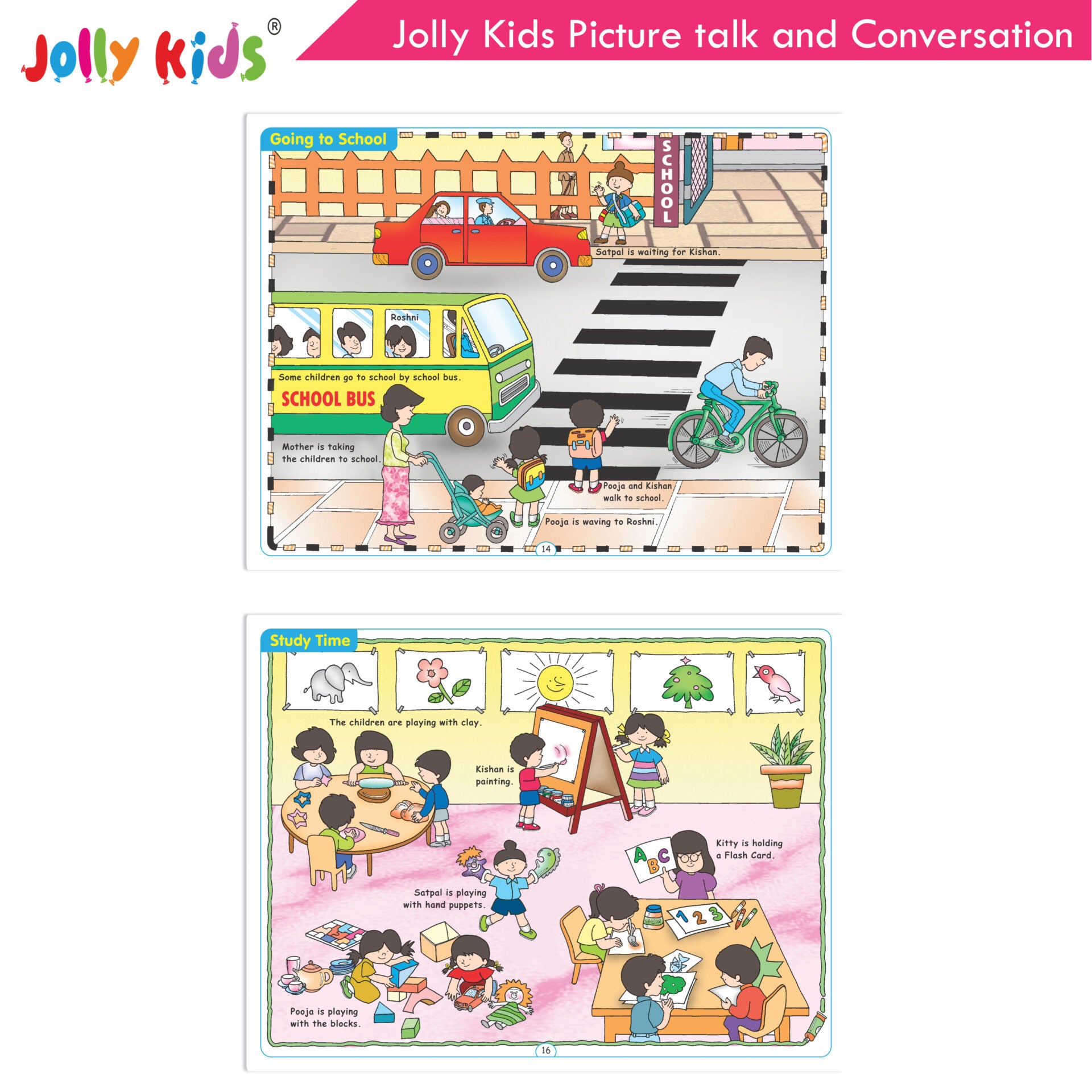 Jolly Kids Picture talk and Conversation Book for Kids| Age 2-6 Year - Distacart
