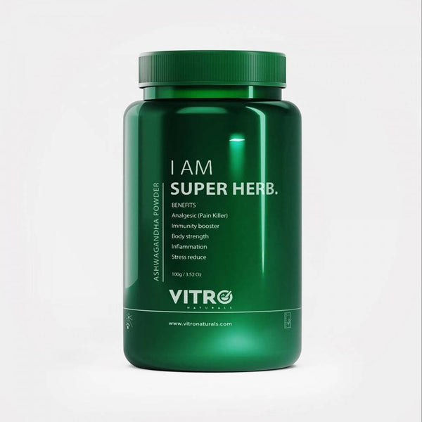 Vitro Naturals I Am Super Herb Ashwagandha Powder - Distacart