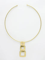 Thumbnail for NVR Women Gold-Plated Circular Choker Necklace - Distacart