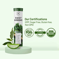 Thumbnail for Wellbeing Nutrition Daily Greens Effervescent Tablets - Distacart