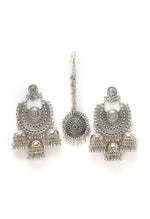 Thumbnail for Mominos Fashion Johar Kamal Beautiful Jhumkas With Maang Tikka Earrings - Distacart