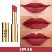 Thumbnail for Lakme Absolute Matte Ultimate Lip Color with Argan Oil - Royal Rust