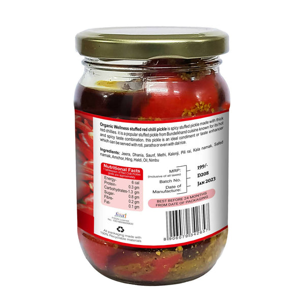 Organic Wellness Red Chilli Pickle - Distacart
