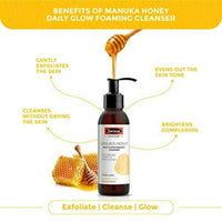 Thumbnail for Swisse Skincare Manuka Honey Daily Glow Foaming Cleanser Face Wash with Vitamin C & Papaya Enzymes - Distacart
