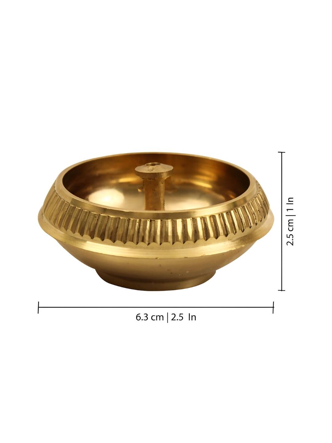 Spillbox Gold Toned Kuber Nandha Deep Pooja Essentials - Distacart