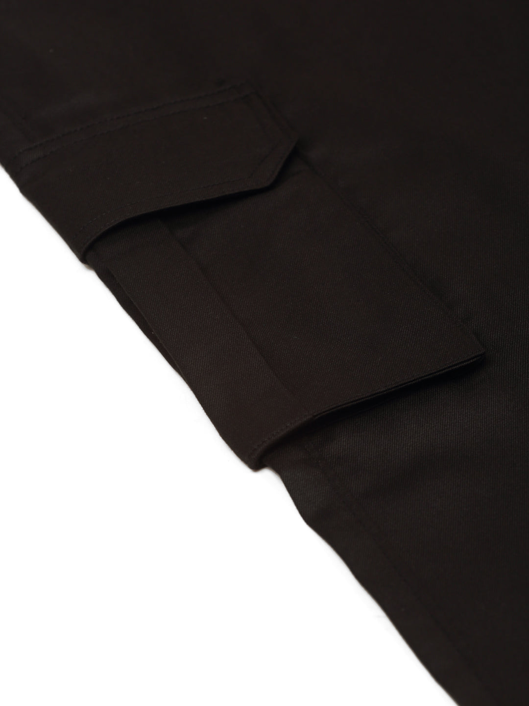Jainish Men's Casual Cotton Solid Cargo Pants ( KGP 154 Black ) - Distacart