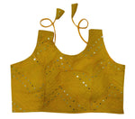 Thumbnail for Vamika Bottle Green Georgette Mirror Work Blouse - Distacart