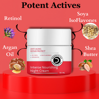 Thumbnail for Dermistry Anti Aging Repair Protect Night Cream Retinol Hyaluronic Acid Wrinkles Fine Lines - Distacart