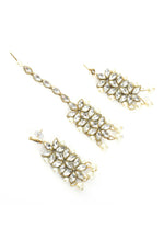 Thumbnail for Mominos Fashion Johar Kamal Gold-Plated Rani Haar with White and Off white Pearls Jewellery Set - Distacart