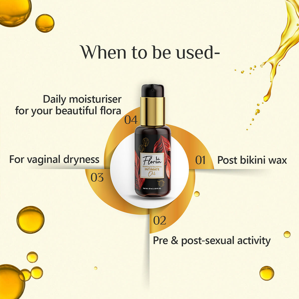Floren Soothing & Nourishing Intimate Oil for Women - Distacart