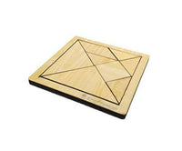 Thumbnail for Kraftsman Portable Wooden Tangram Puzzle | 7 Pieces Puzzle Board for Kids and Adults | Travel Pouch Included - Distacart