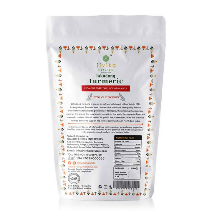Jivika Naturals Lakadong Turmeric Powder - Distacart