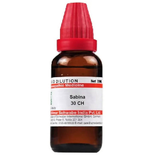 Dr. Willmar Schwabe India Sabina Dilution - Distacart