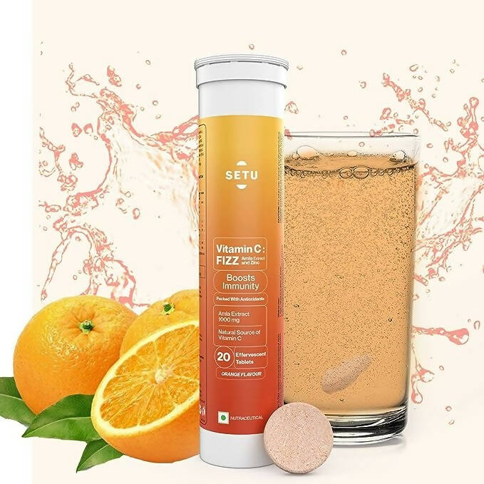 Setu Vitamin C: Fizz - 20 Effervescent Tablets - Distacart
