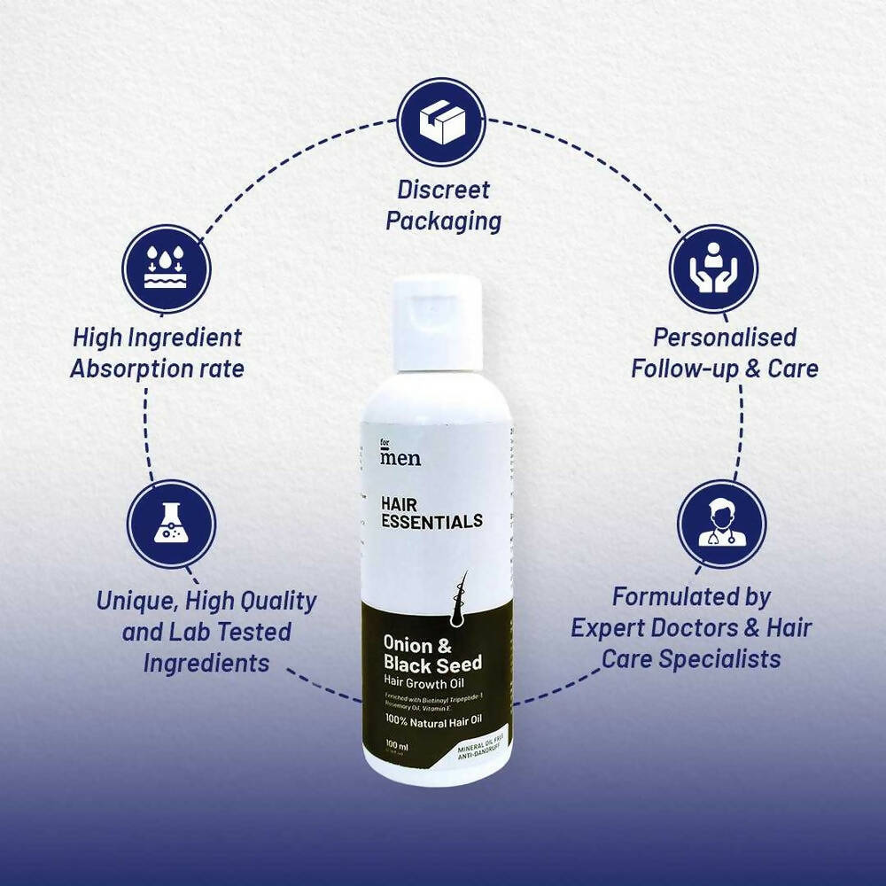 ForMen Onion & Black Seed Hair Growth Oil - Distacart