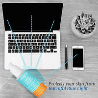 Thumbnail for Natural Vibes Vitamin C Sunscreen SPF 50 + - UVA/UVB rays, Blue Light & Pollution Protection - Distacart