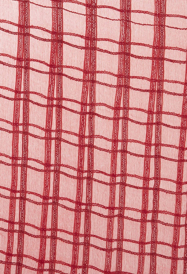 Mominos Fashion Red Cotton Square Dupatta