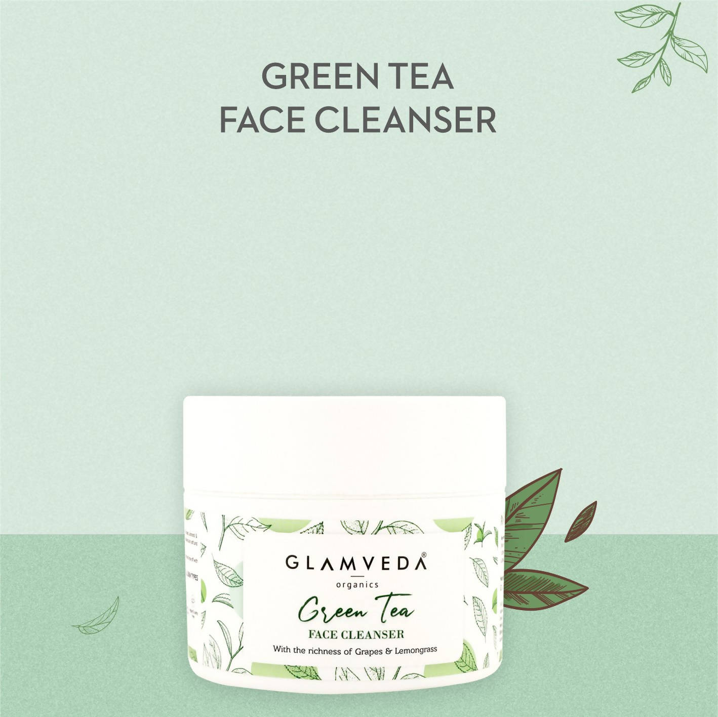 Glamveda Green Tea Recharge & Renew Cleanser