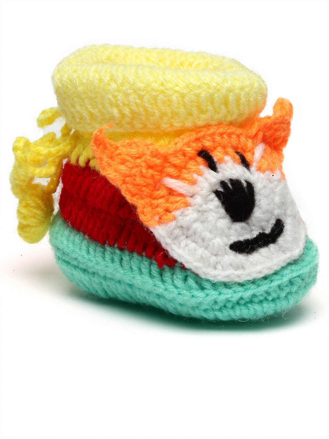 Chutput Kids Woollen Hand Knitted Dog Face Detailed Booties - Multi - Distacart