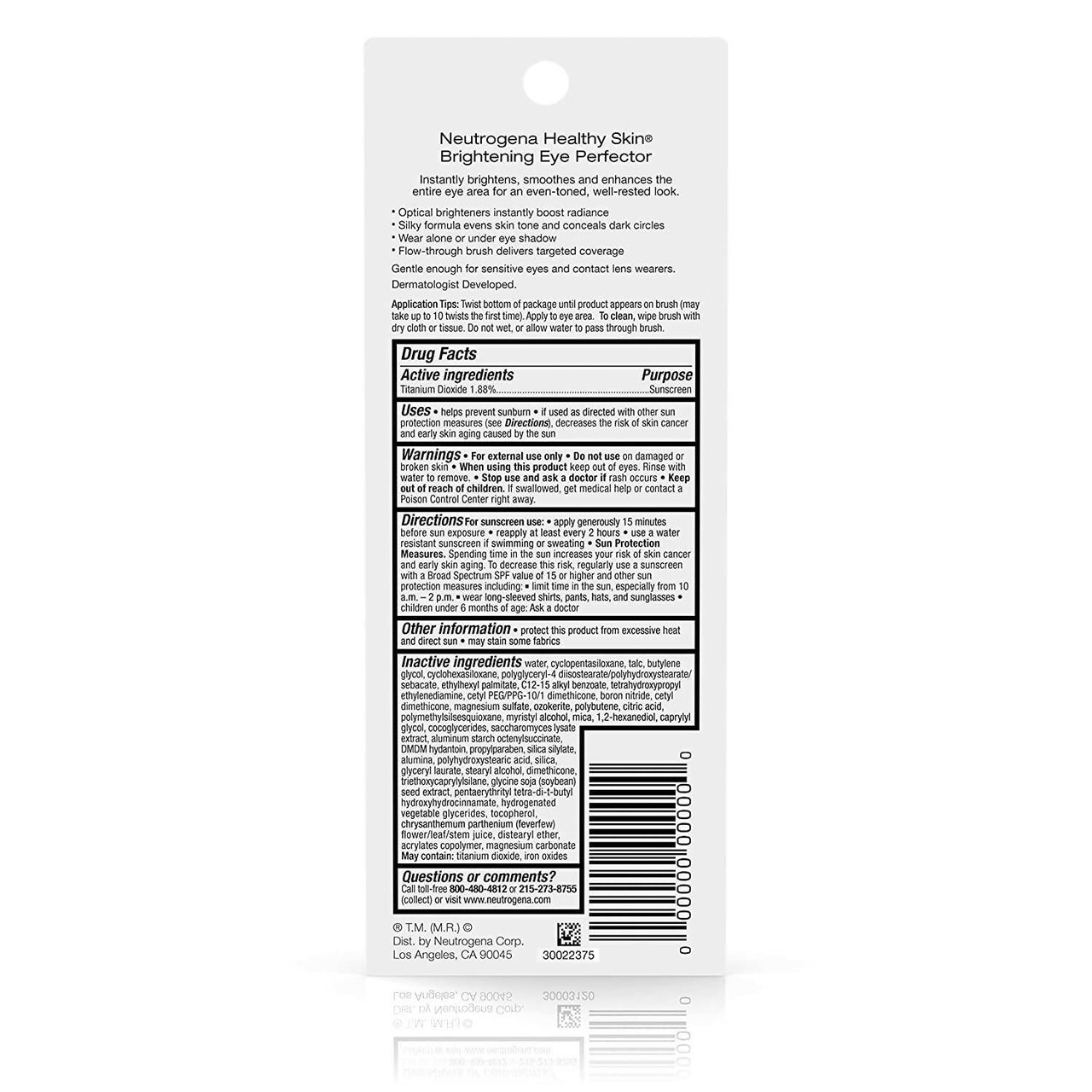Neutrogena Healthy Skin Brightening Eye Perfector Broad Spectrum Spf 25 - Distacart