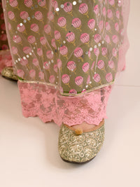 Thumbnail for Girls Printed Ready To Wear Lehenga Blouse With Dupatta - Mini Marvels - Distacart