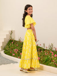 Thumbnail for Girls Printed Ready To Wear Lehenga Choli - Mini Marvels - Distacart