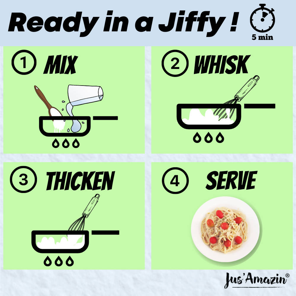 Jus Amazin 5-Minute Pasta Sauce - Creamy Alfredo - Distacart