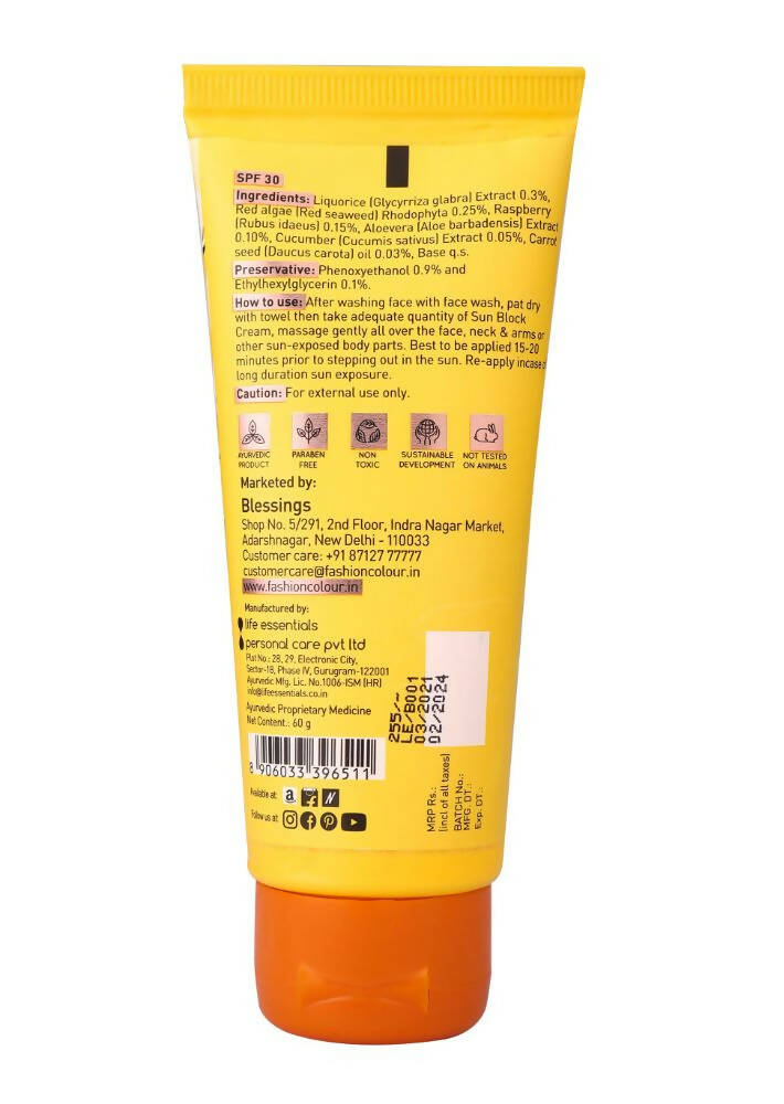 Fashion Colour Sun Block and Protection Cream-SPF30 - Distacart