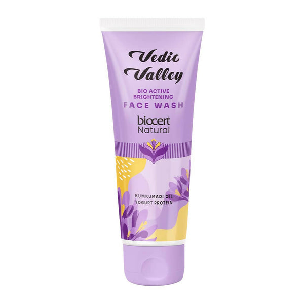 Vedic Valley Face Wash Bio Brightening With Kumkumadi Oil & Yogurt Protein - Distacart