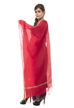 Thumbnail for Mominos Fashion Red Banarsi Piping Dupatta