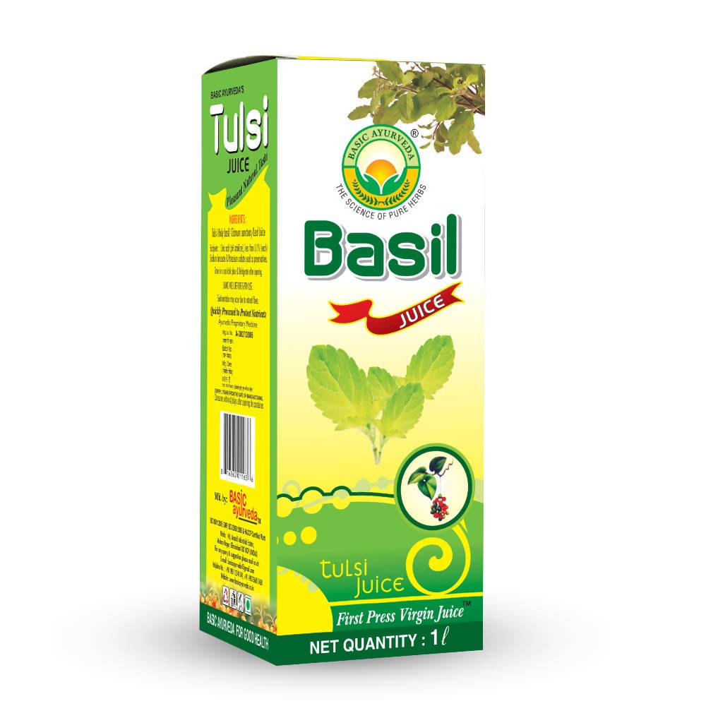 Basic Ayurveda Basil Tulsi Juice 1 L
