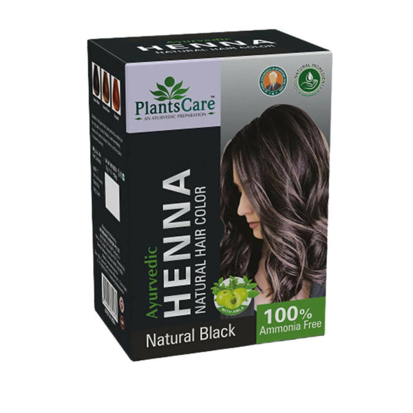 Plants Care Ayurvedic Henna Natural Hair Color Black - Distacart