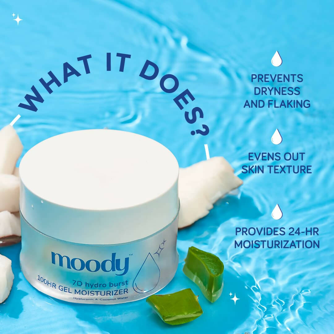 Moody 7D Hydro Burst Oil-Free Water Gel Face Moisturizer - Distacart
