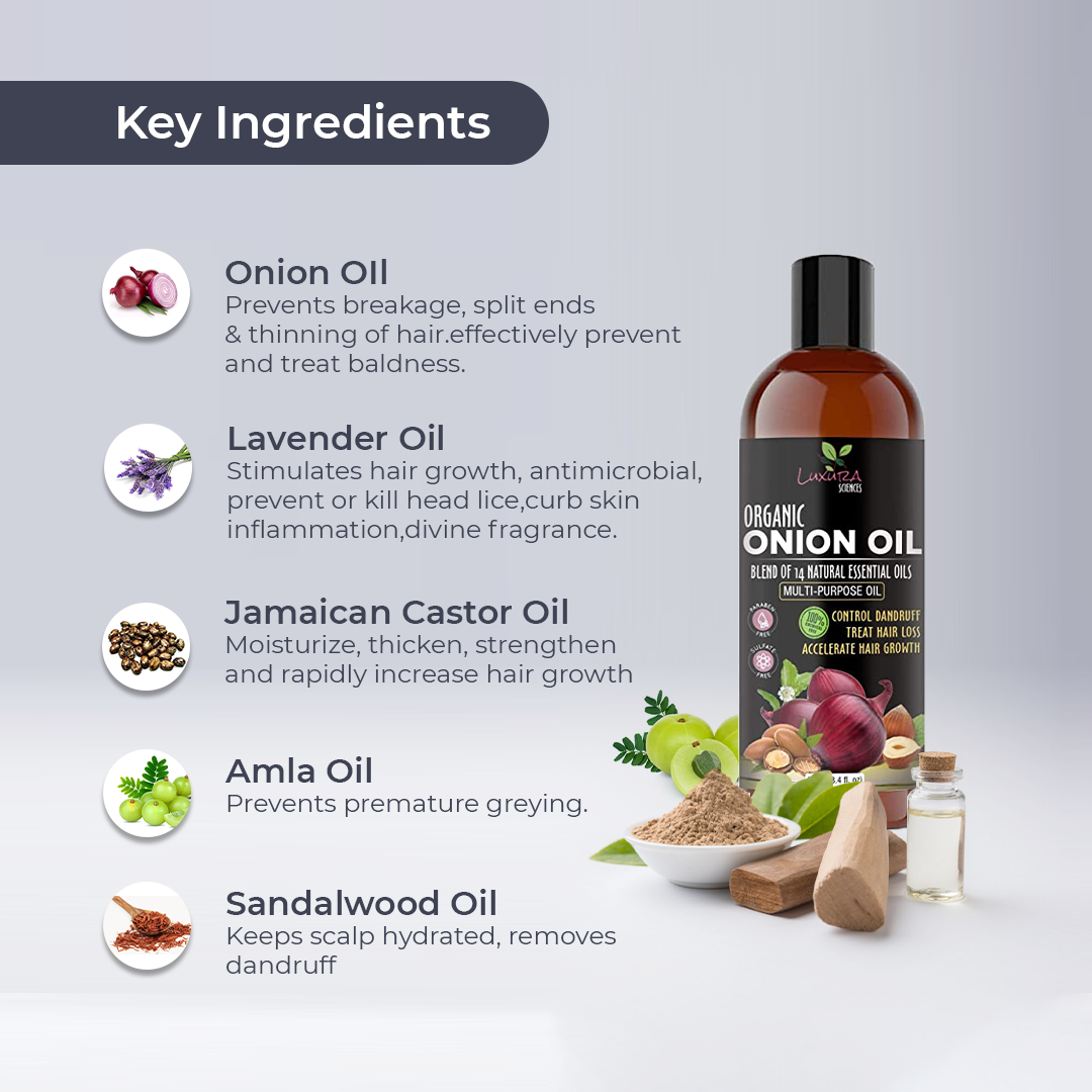 Luxura Sciences Onion Hair Oil - Distacart