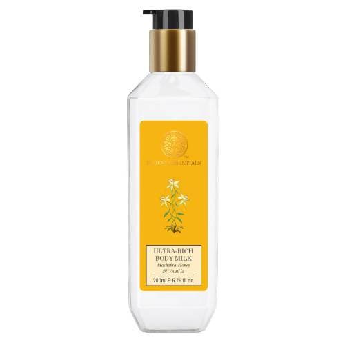 Forest Essentials Ultra-Rich Body Milk Mashobra Honey & Vanilla - Distacart