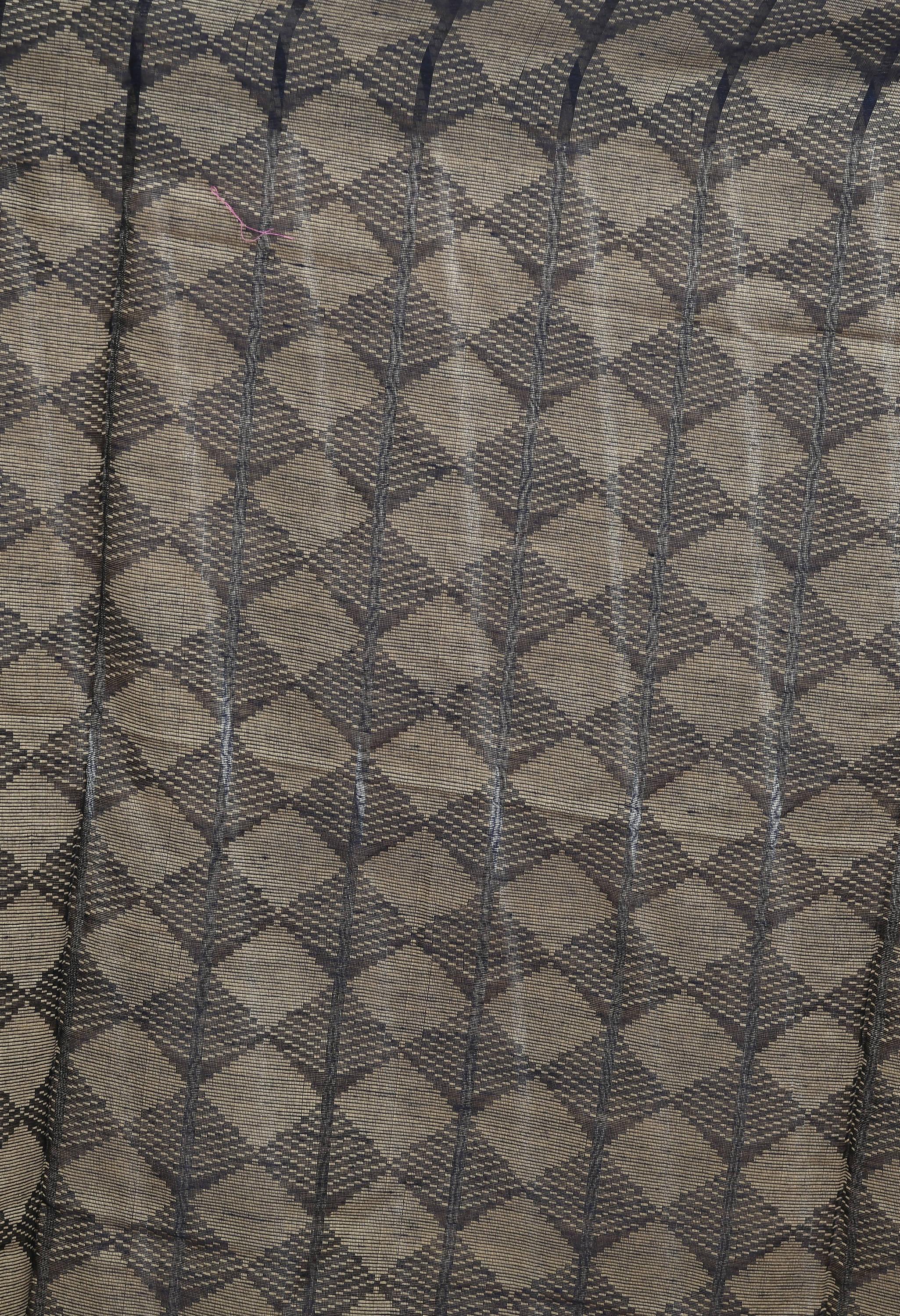 Mominos Fashion Moeza Beautiful Handloom Cotton Navy Blue Dupatta - Distacart