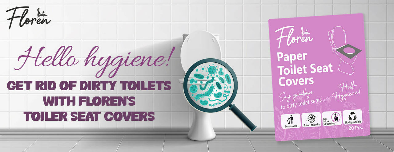 Floren Disposable Toilet Seat Covers - Distacart