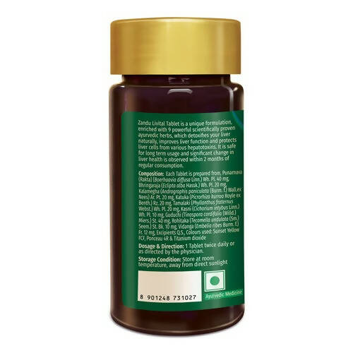 Zandu Livital Tablets - Distacart