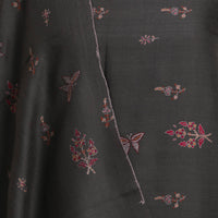 Thumbnail for Nizalia Handmade Paper Mache Soozni Work Dark Grey Pashmina