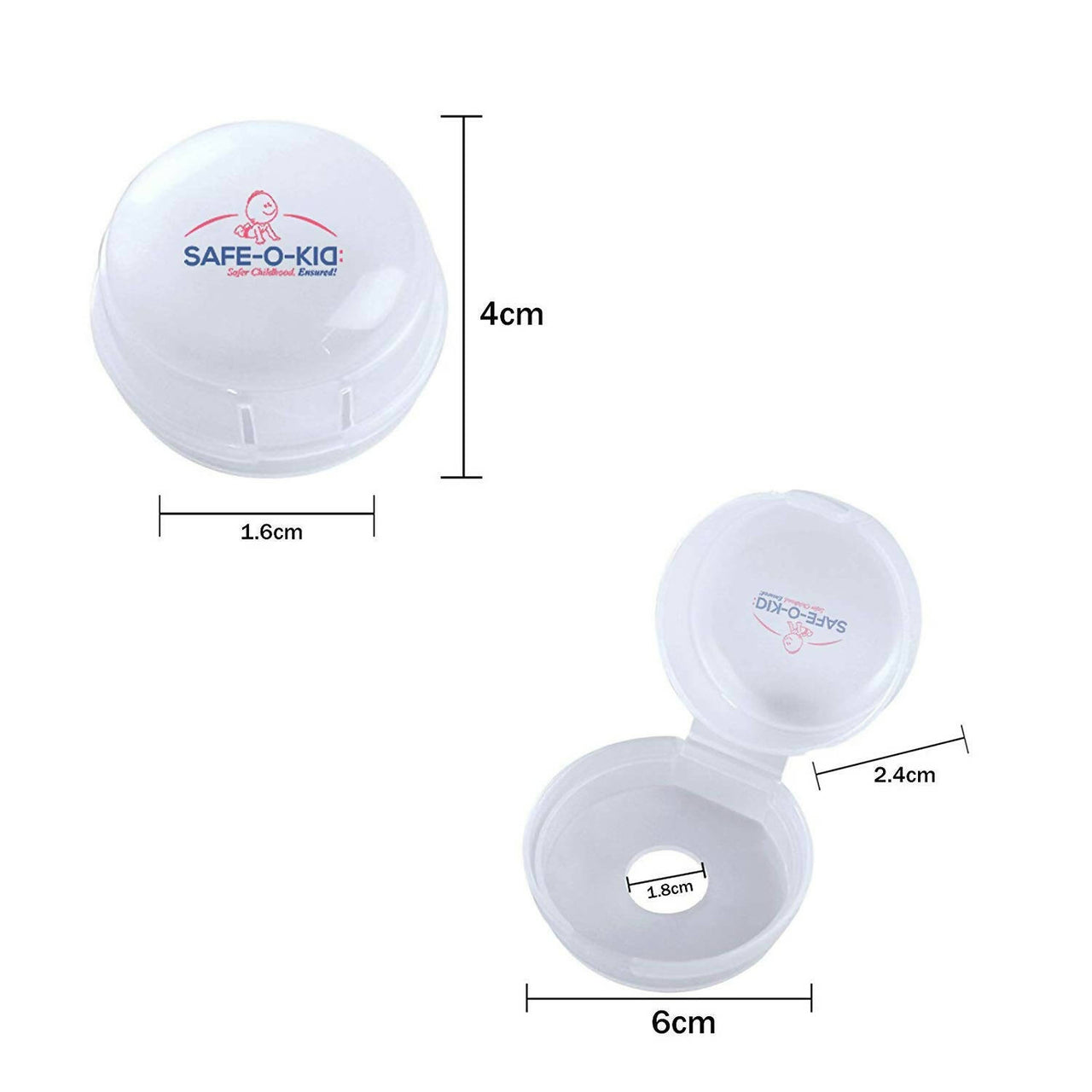 Safe-O-Kid Gas Stove Knobs Translucent Guards for Indoor Baby Safety Set of 2 Pcs - Distacart